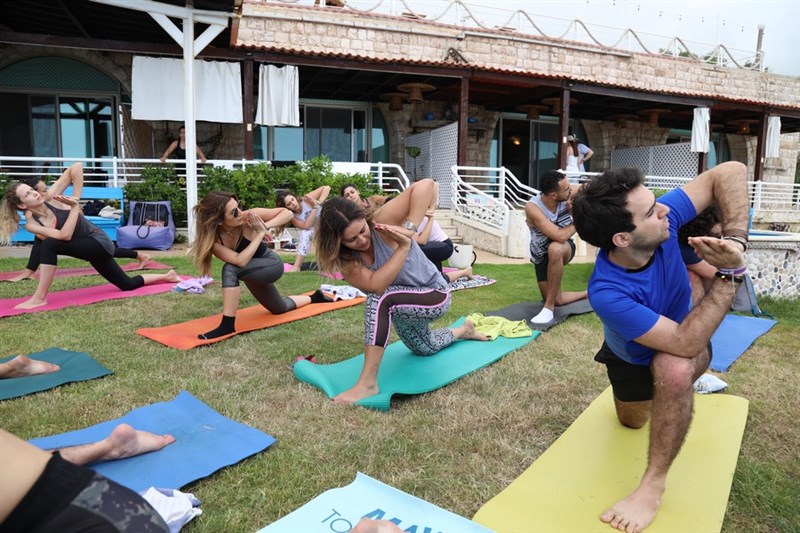 Hatha Yoga Session at Le Blanc Bleu